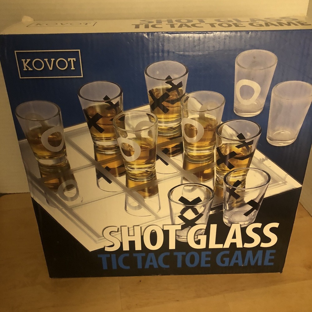 Tic Tac Toe Shot Glass Game